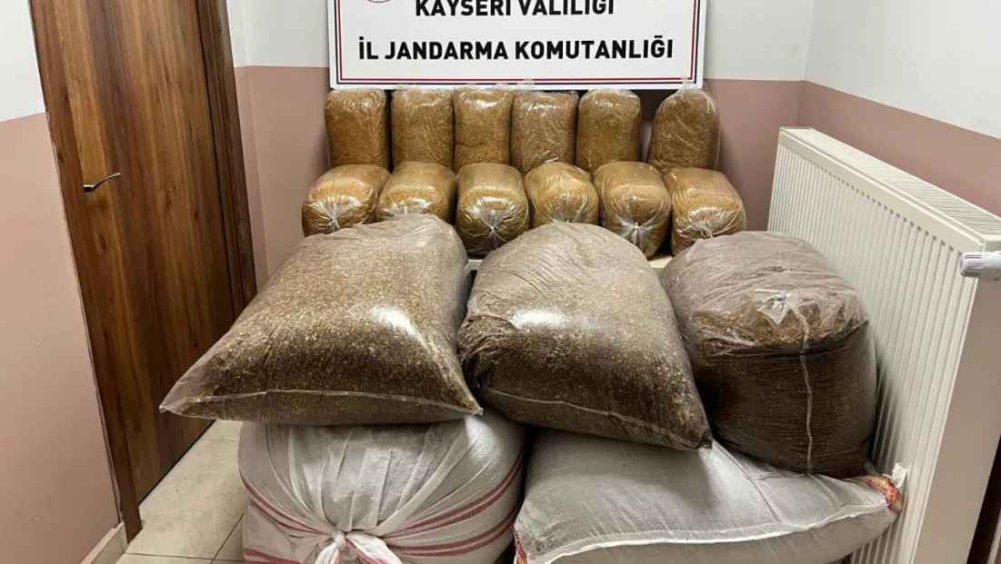 600 kilogram bandrolsüz tütün ele geçirildi