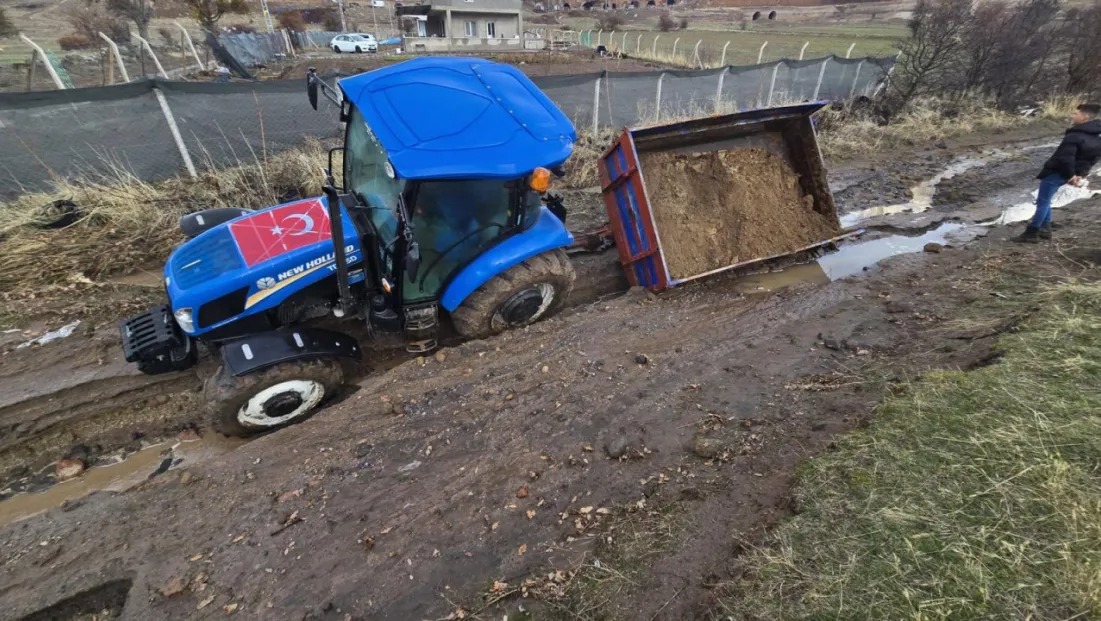 Başakpınar Mahallesinde sel etkili oldu
