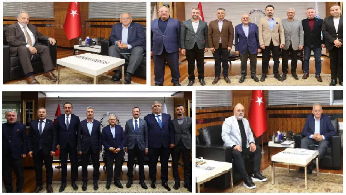 Başkan Büyükkılıç'a ziyaretçi akını