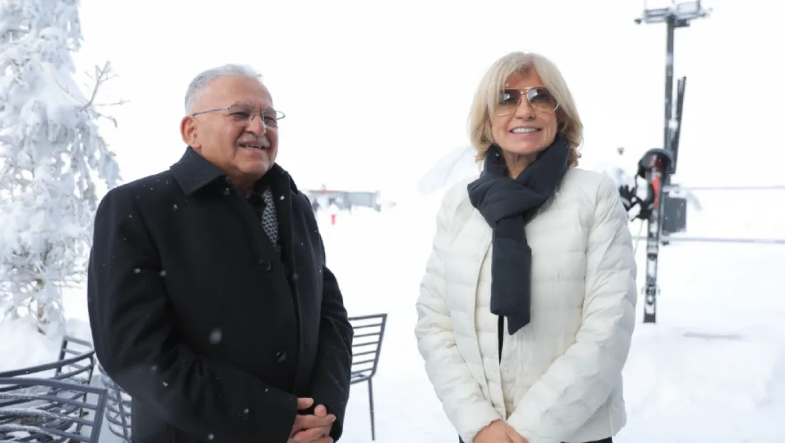 Başkan Büyükkılıç, eski başbakan Tansu Çiller'i Erciyes'te ağırladı