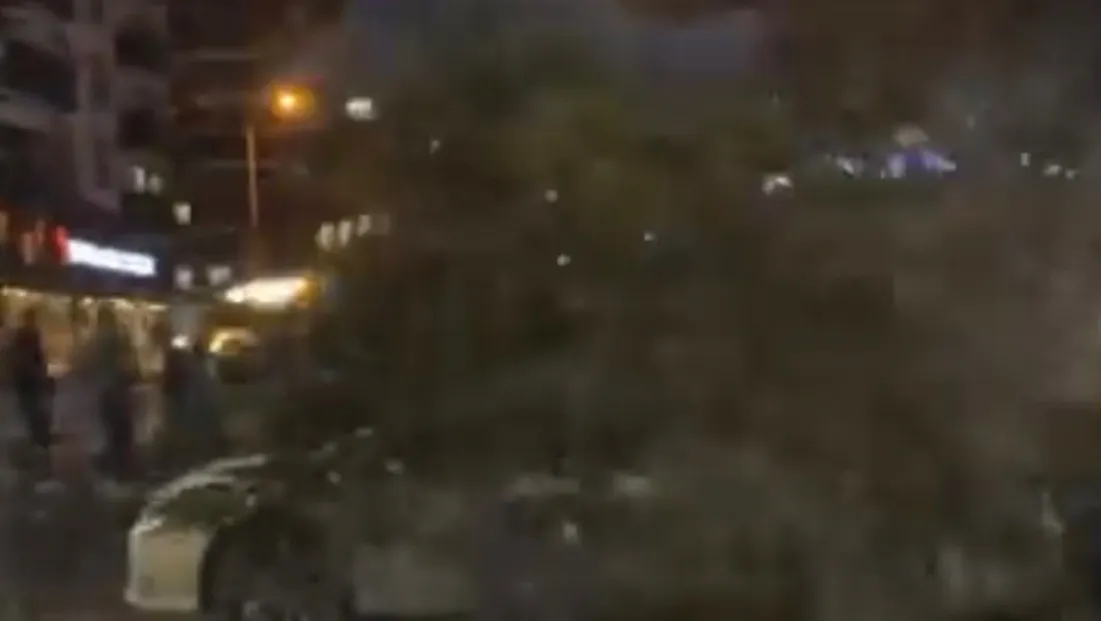 Kayseri'de şiddetli rüzgar: Ağaç otomobilin üzerine devrildi