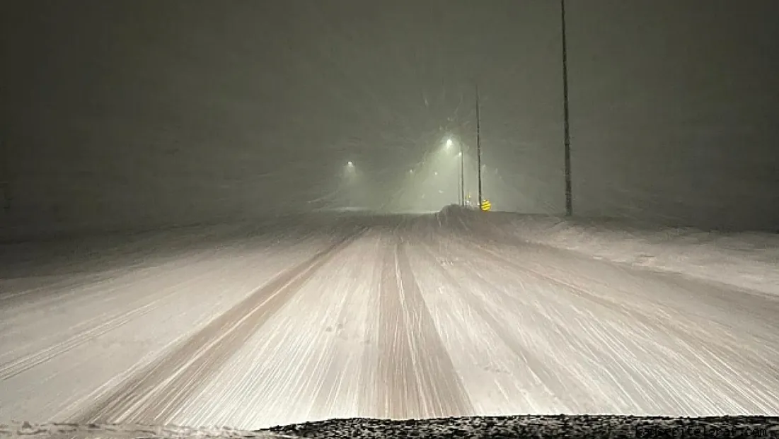 Kayseri -Develi(Erciyes) yolu araç trafiğine kapandı