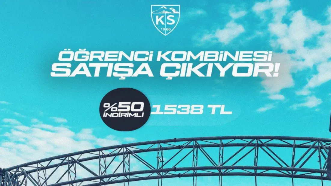 Kayserispor’dan öğrencilere yüzde 50 indirimli kombine bilet