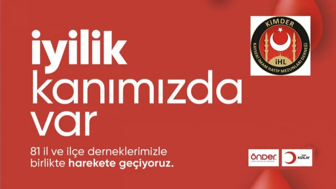 KİMDER'den 1 haftalık Kan Bağışı Kampanyası
