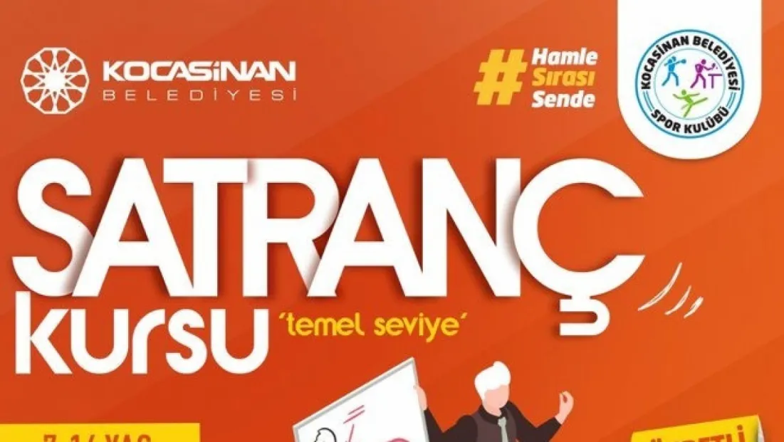 Kocasinan Belediyesi'nden satranç kursu duyurusu