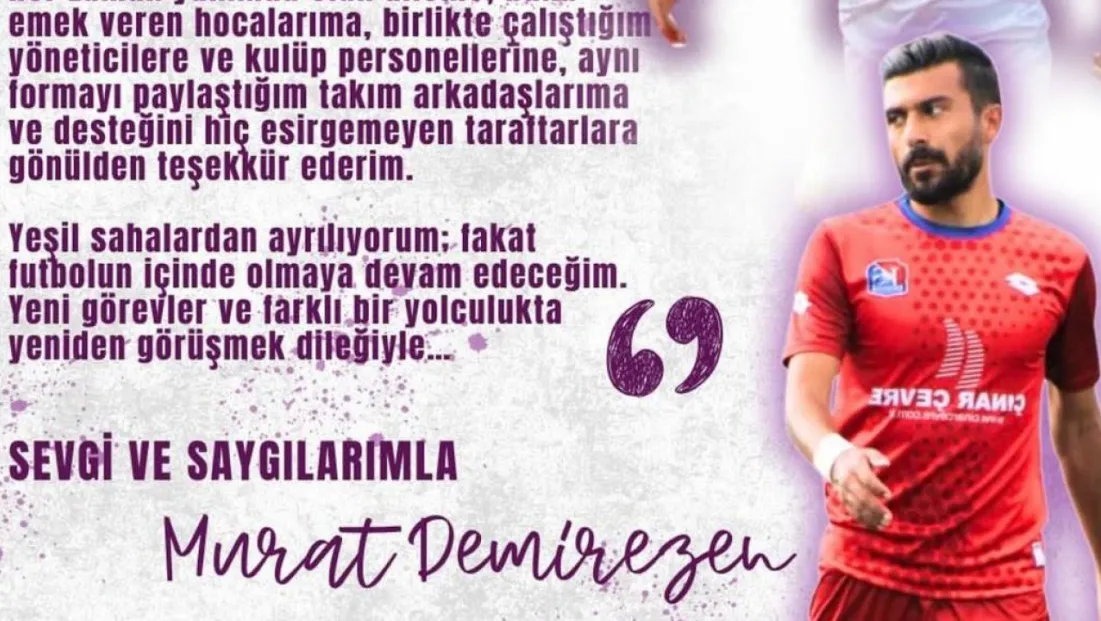 Murat Demirezen aktif futbol hayatını noktaladı