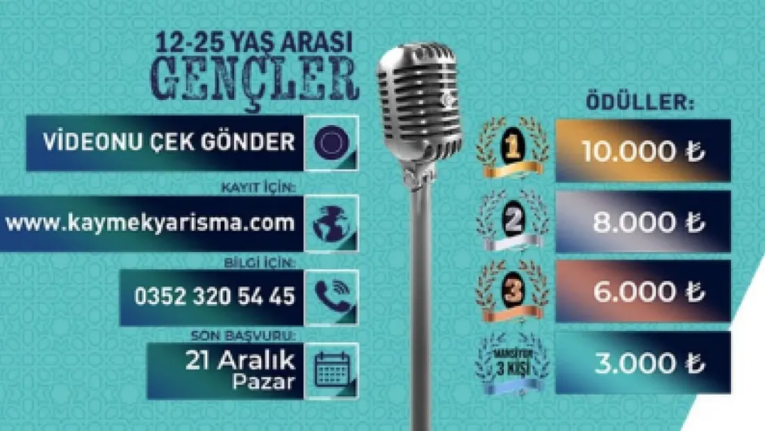 Ödüllü Faruk Nafiz Şiirleri Okuma Yarışmasına başvurular devam ediyor