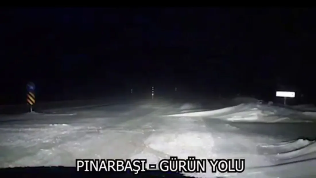 Pınarbaşı/Gürün Karayolu araç trafiğine kapalı