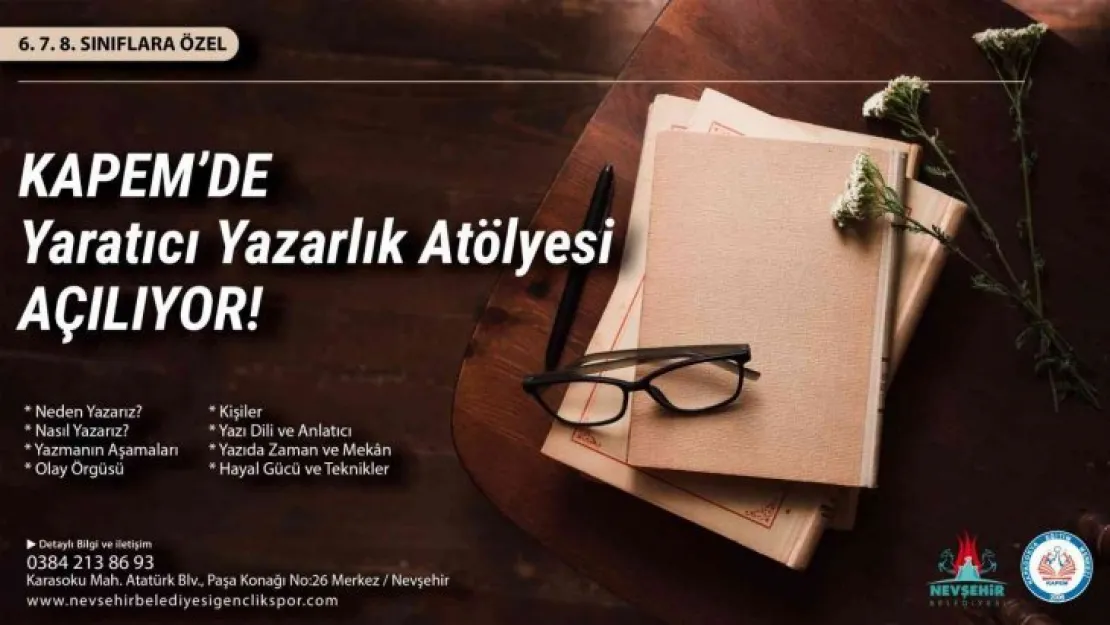 ' Yazarlık Atölyesi' kayıtları başladı