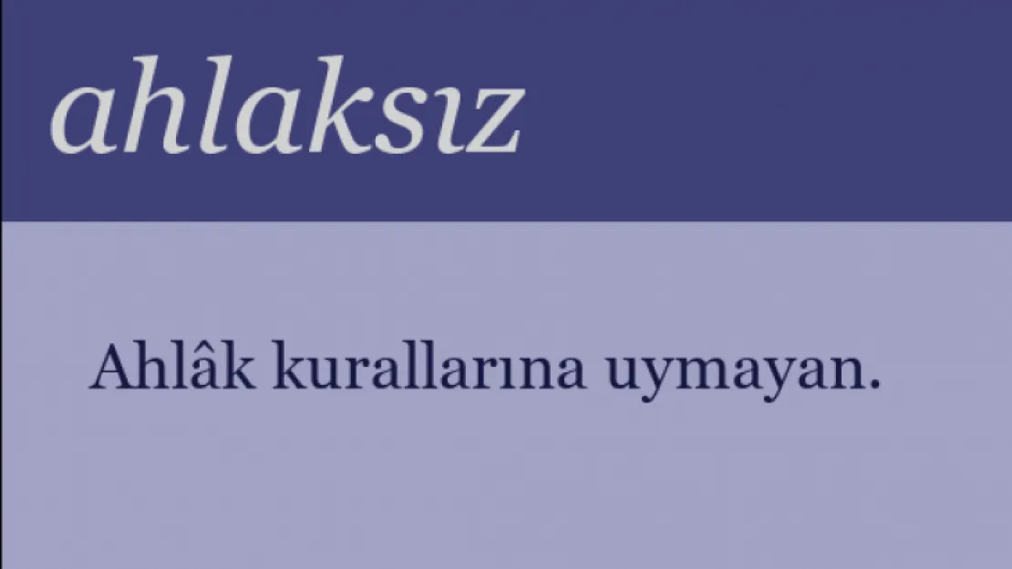 'Ahlaksız' sözü hakaret sayıldı