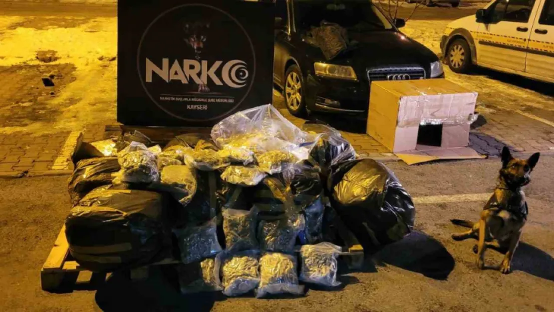 116 kilo uyuşturucu Kayseri'ye sokulamadan ele geçirildi