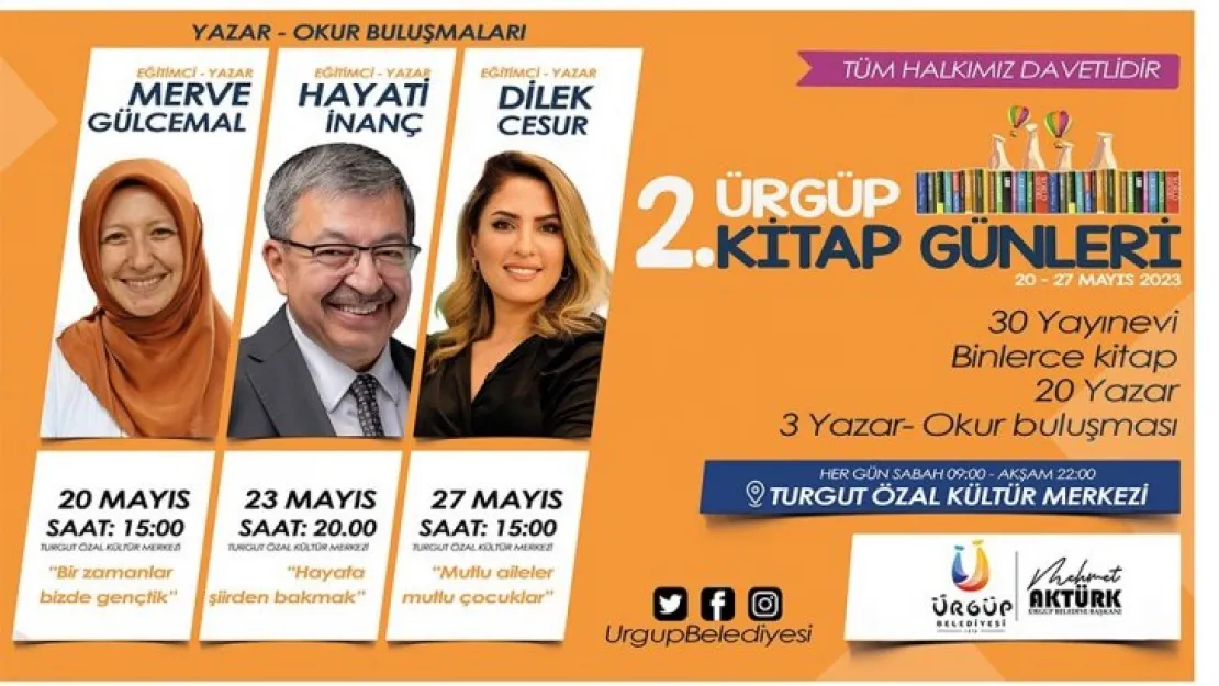 2. Ürgüp Kitap Günleri başlıyor