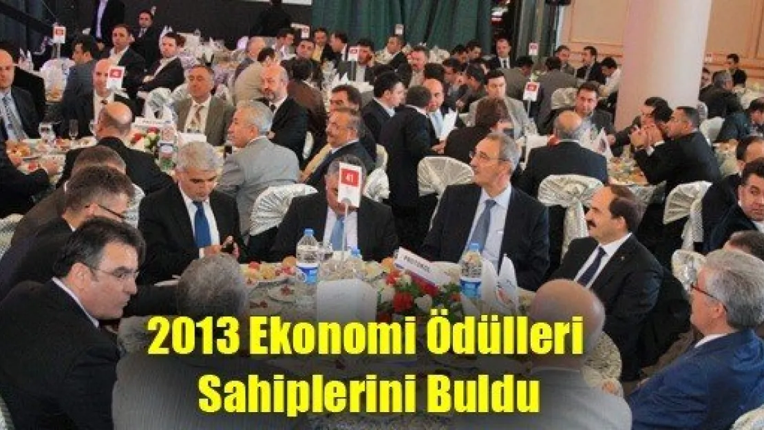 2013 Ekonomi Ödülleri Sahiplerini Buldu