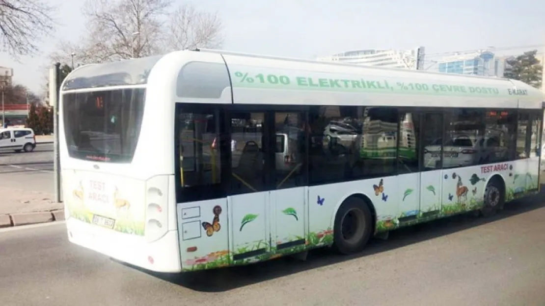 Kayseri elektrikli otobüsle tanıştı