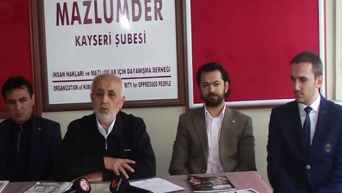 MAZLUMDER Kayseri Şubesi'nden 'Genel Merkeze' tepki