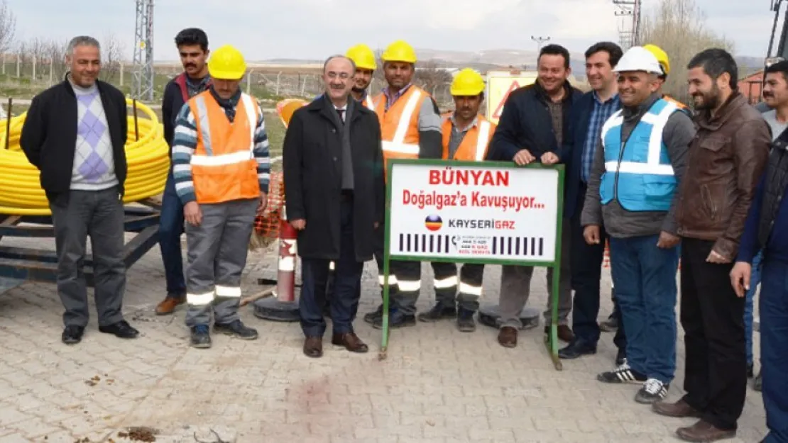 Bünyan Doğalgaz Projesi Başladı