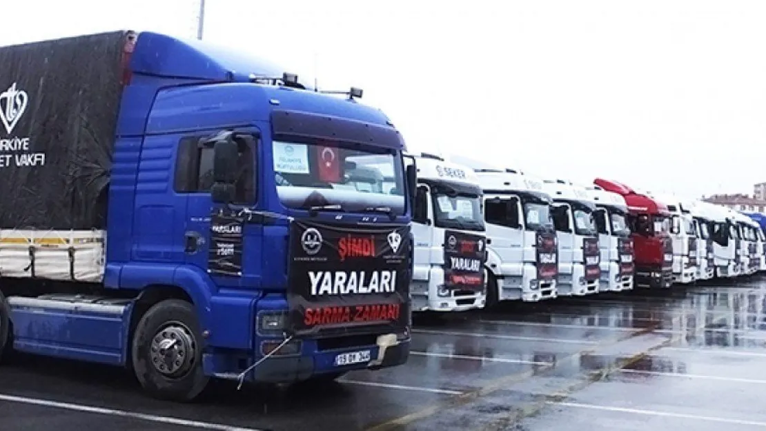 Kayseri'ye Yakışan Yardım: 38 Tır