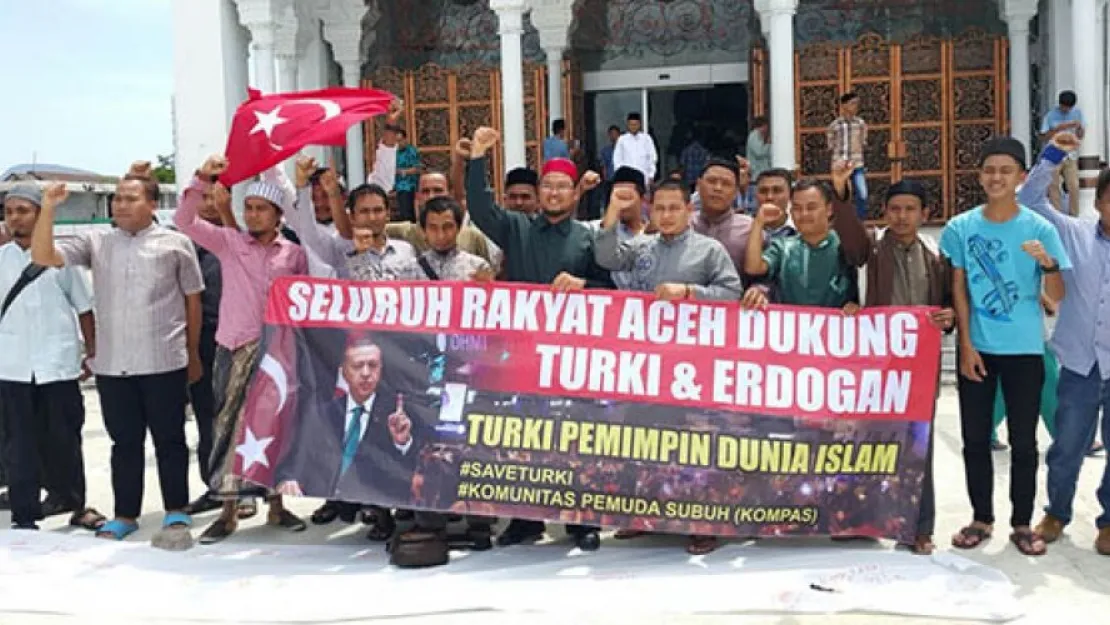 AÇE'li Müslümanlardan Erdoğan ve Türkiye'ye destek