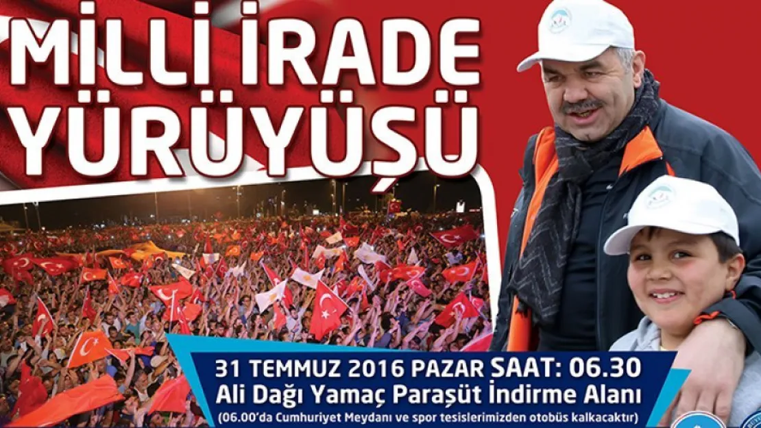 Kayseri milli irade için yürüyecek