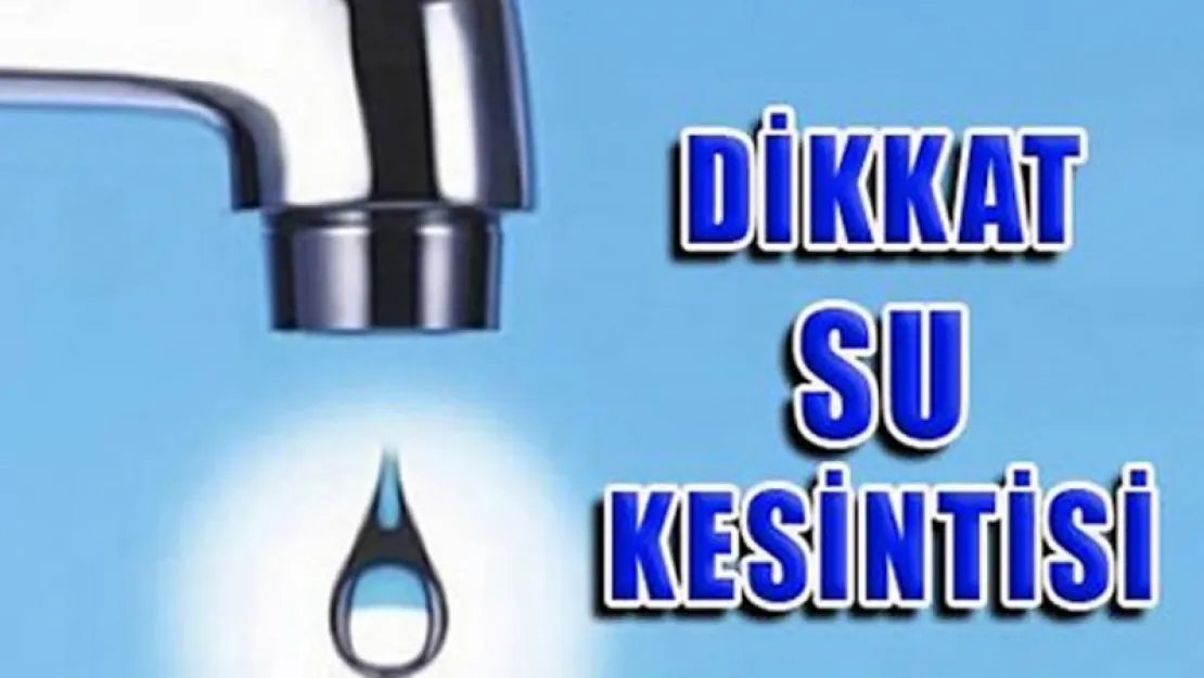 Örnekevler'de su kesintisi