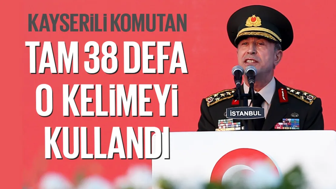 9 dakikada 38 kez 'sağolun' dedi