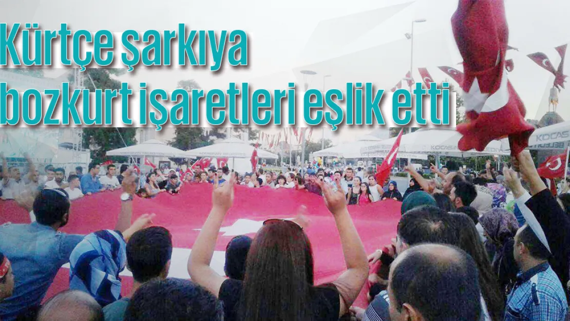 Kürtçe şarkıya bozkurt işaretleri eşlik etti