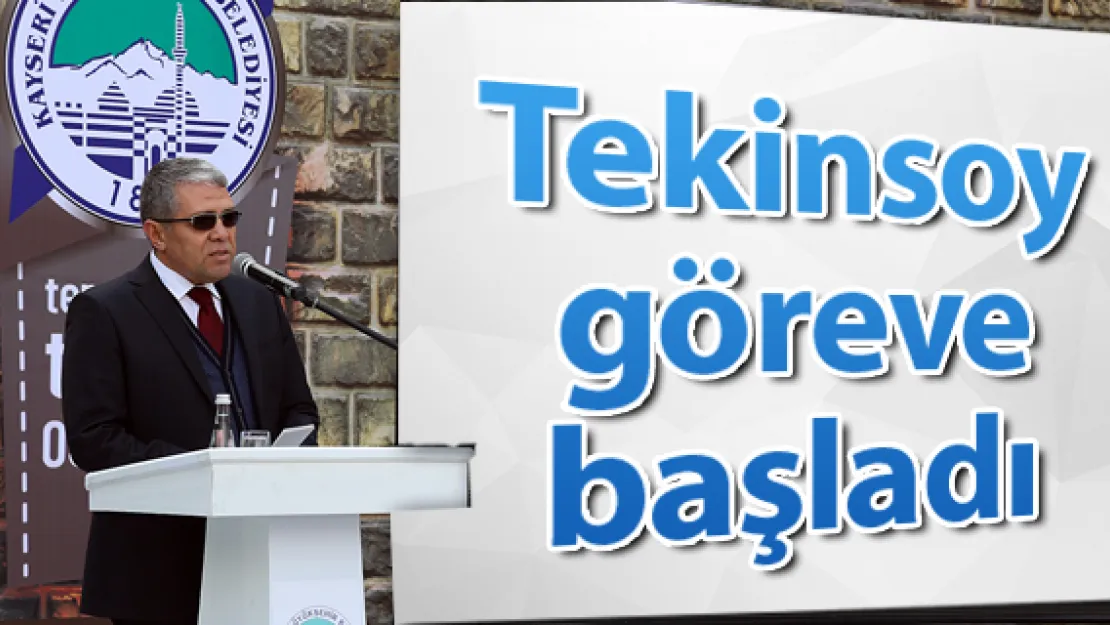 Tekinsoy göreve başladı