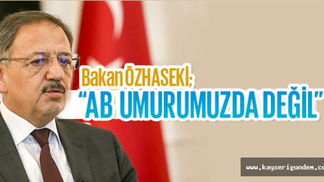 'AB umurumuzda değil'