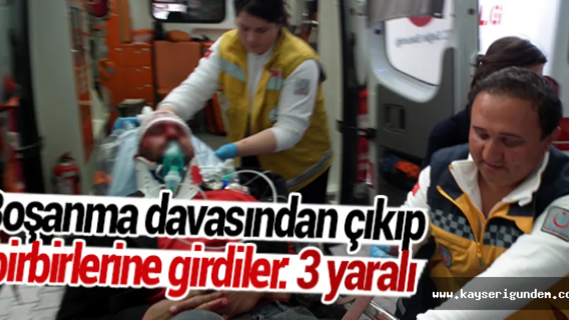 Boşanma davasından çıkıp birbirlerine girdiler: 3 yaralı
