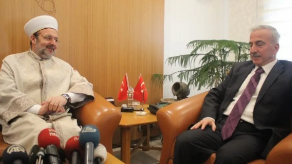 Diyanet İşleri Başkanı Görmez'den Vali Kamçı'ya ziyaret