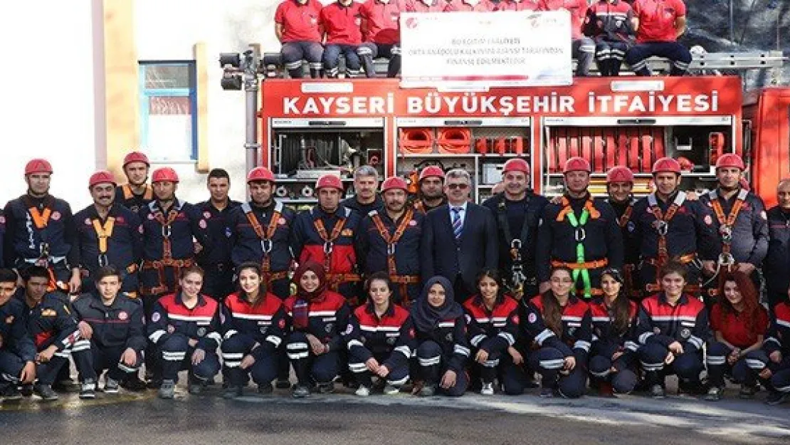 İtfaiyecilere 'Yüksekte Çalışma Eğitimi'