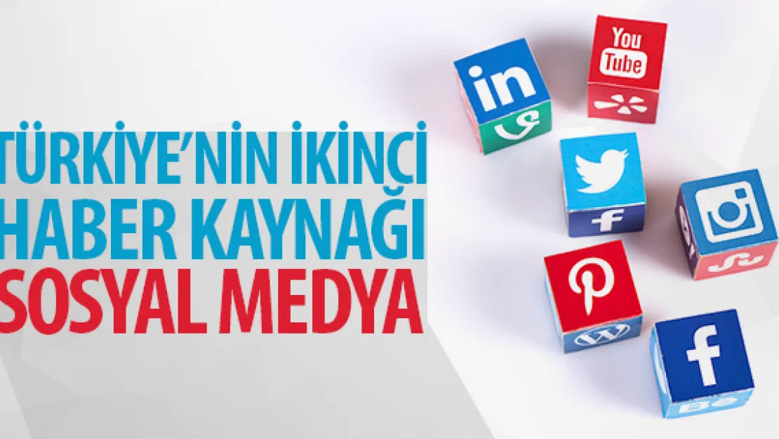 TÜRKİYE'NİN İKİNCİ HABER KAYNAĞI SOSYAL MEDYA