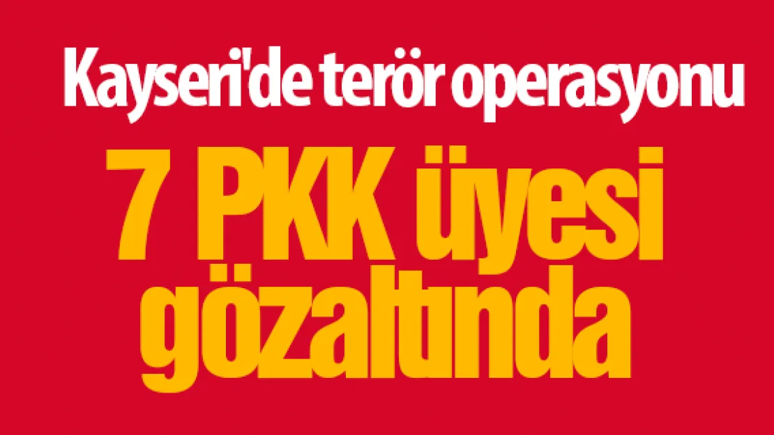 7 PKK üyesi gözaltında