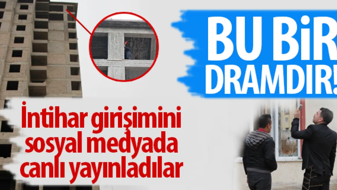 İntihar girişimini sosyal medyada canlı yayınladılar