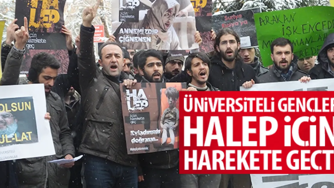 ÜNiVERSiTELi GENÇLER HALEP iÇiN HAREKETE GEÇTi