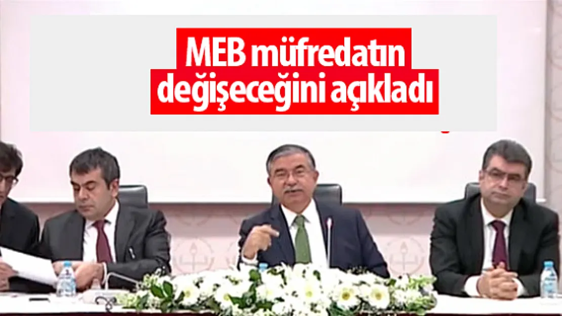 İsmet Yılmaz müfredatın değişeceğini açıkladı