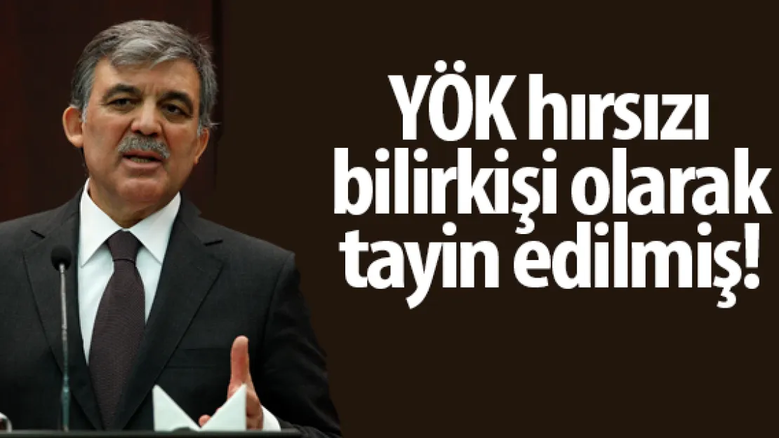 YÖK hırsızı bilirkişi olarak tayin edilmiş!