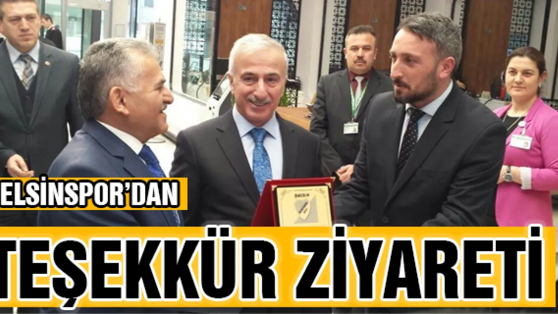 Belsinspor'dan teşekkür ziyareti  