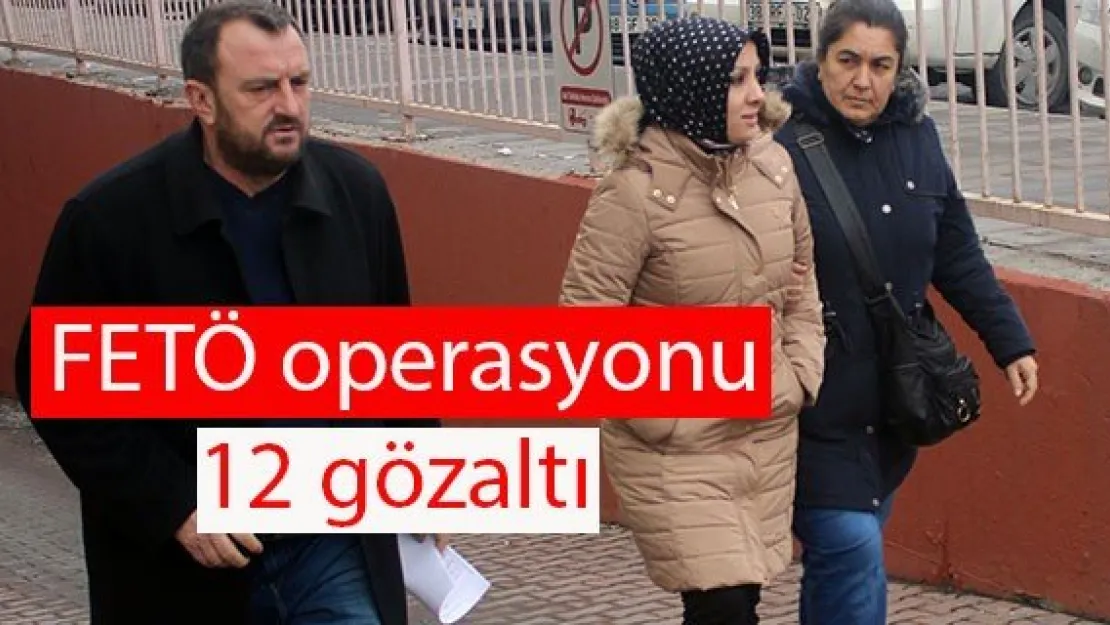 Kayseri'de FETÖ operasyonu: 12 gözaltı
