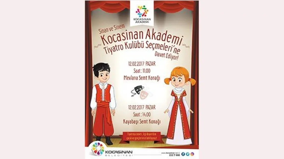 Kocasinan Akademi Tiyatro Kulübü Kuruldu