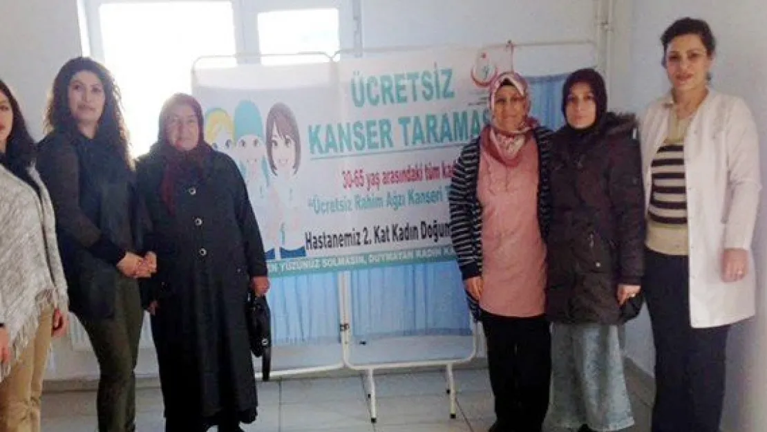 Ücretsiz kanser taraması yapıldı