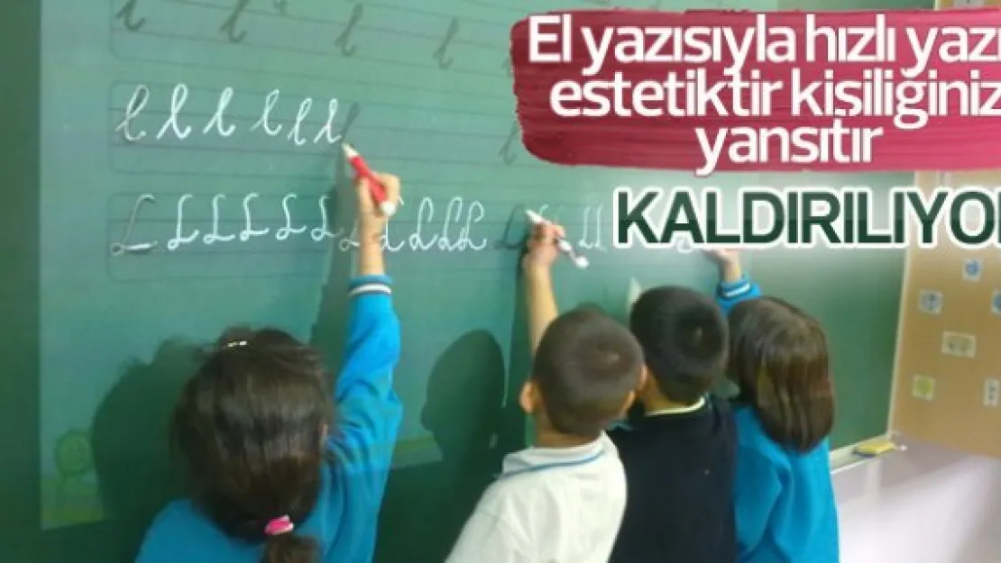 El yazısı uygulaması kaldırılıyor