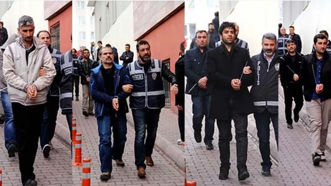 Gözaltına alınan 22 eski polis adliyede