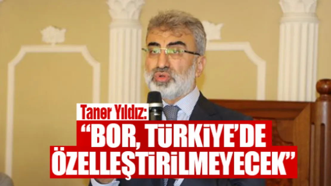 &quotBor, Türkiye´de özelleştirilmeyecek"