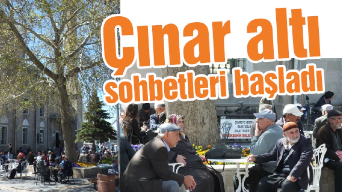 Çınar altı sohbetleri başladı