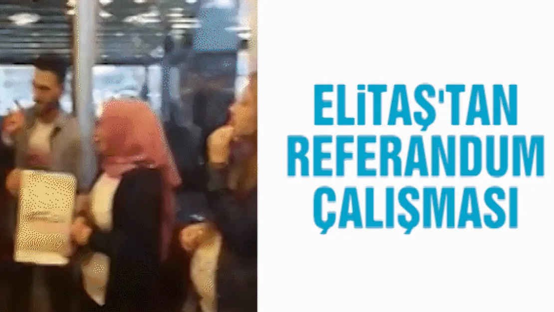 Elitaş'tan renkli referandum çalışması