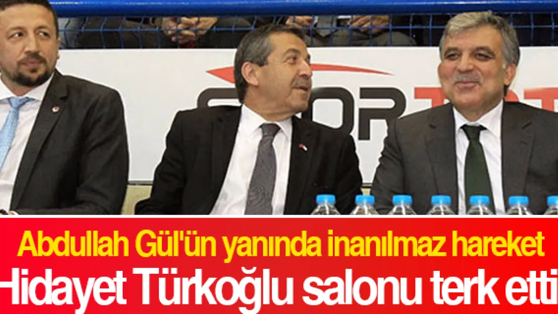 Hidayet Türkoğlu salonu terk etti!