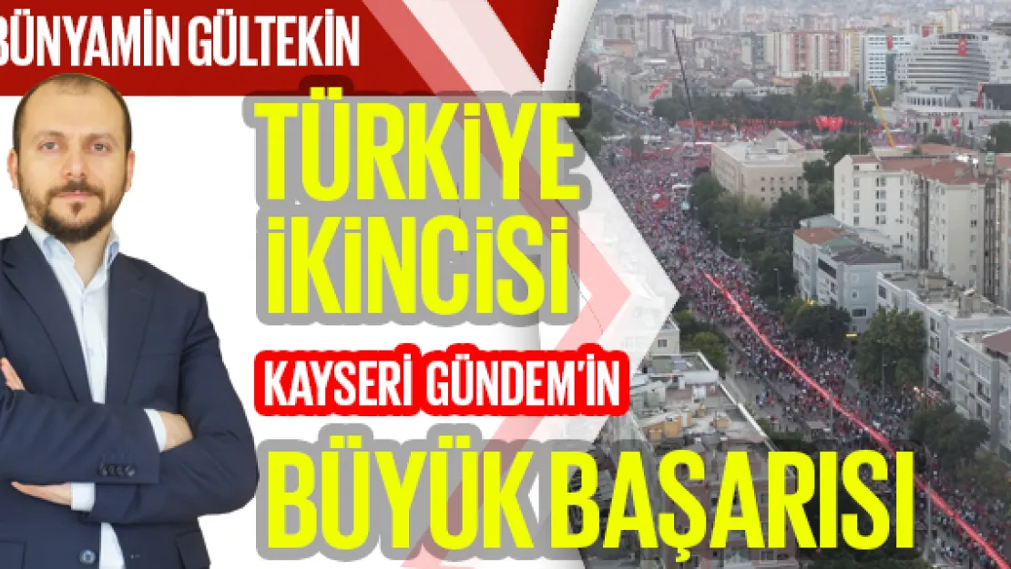 Kayseri Gündem'in büyük başarısı