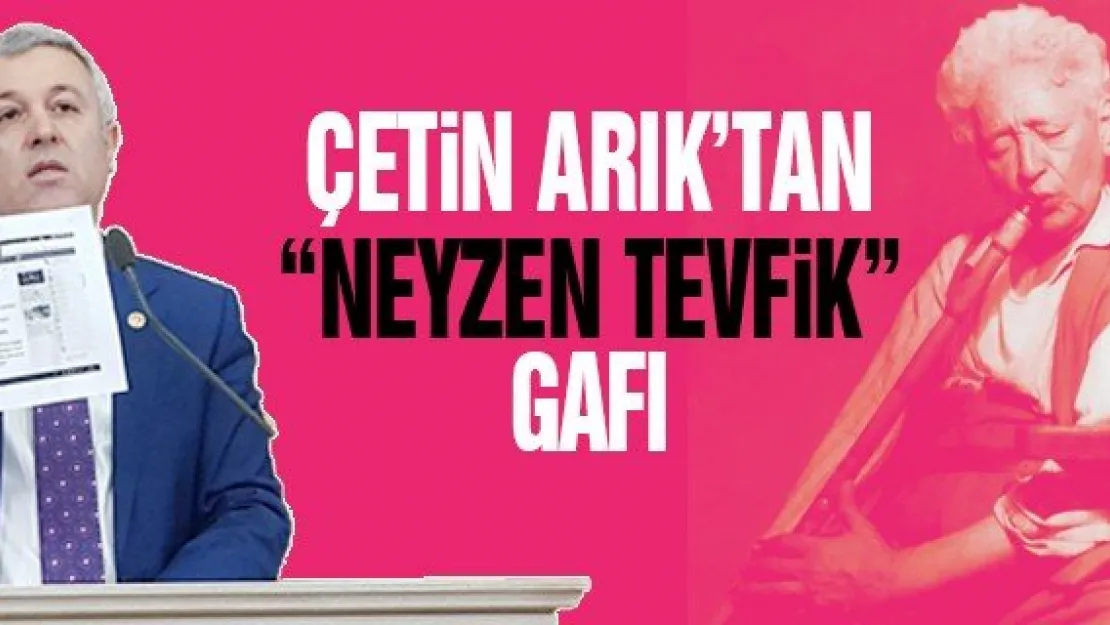 ARIK'TAN 'NEYZEN TEVFİK' GAFI