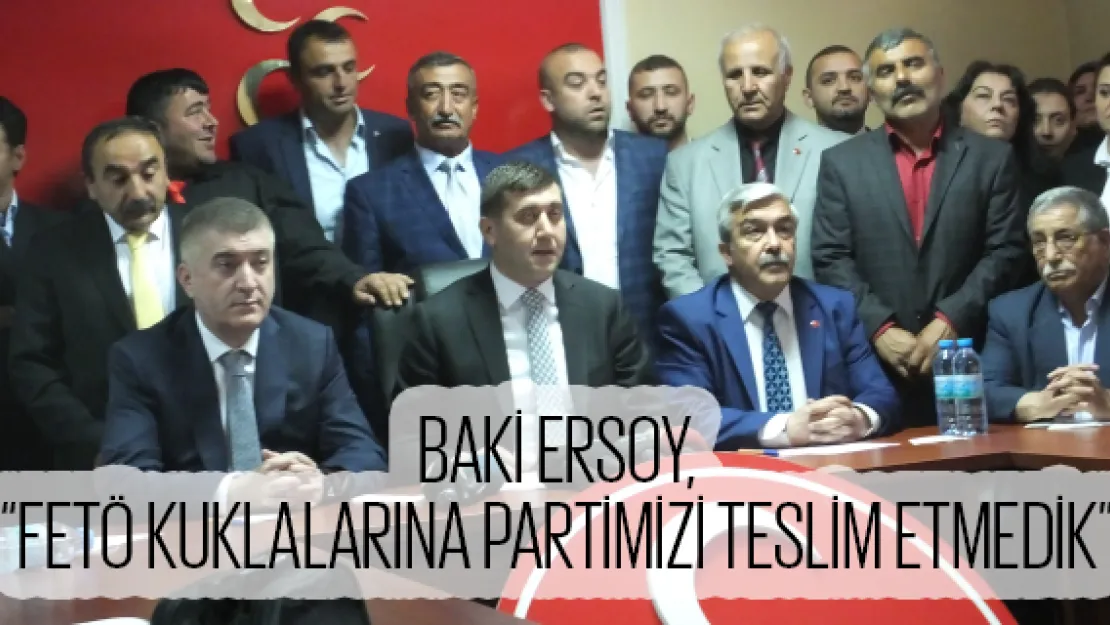 Baki Ersoy adaylığını açıkladı, muhaliflere yüklendi.